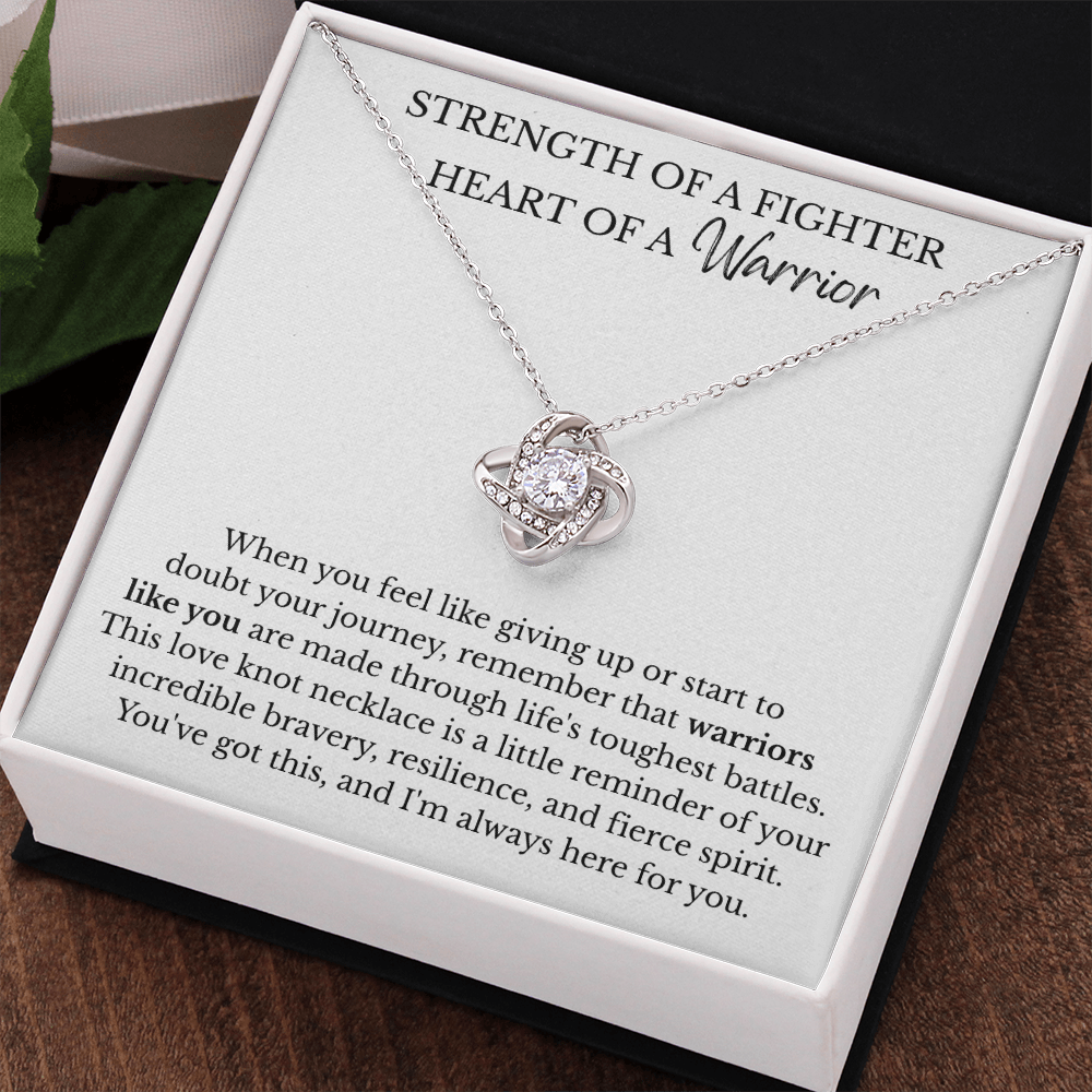 Love Knot Necklace - Strength of a Fighter