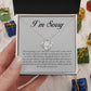 I Am Sorry, Love Knot Necklace