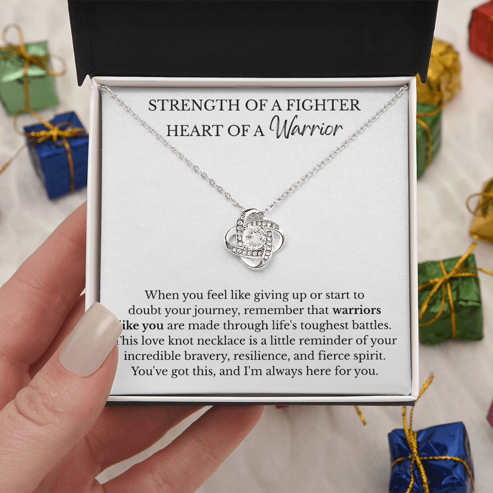 Love Knot Necklace - Strength of a Fighter