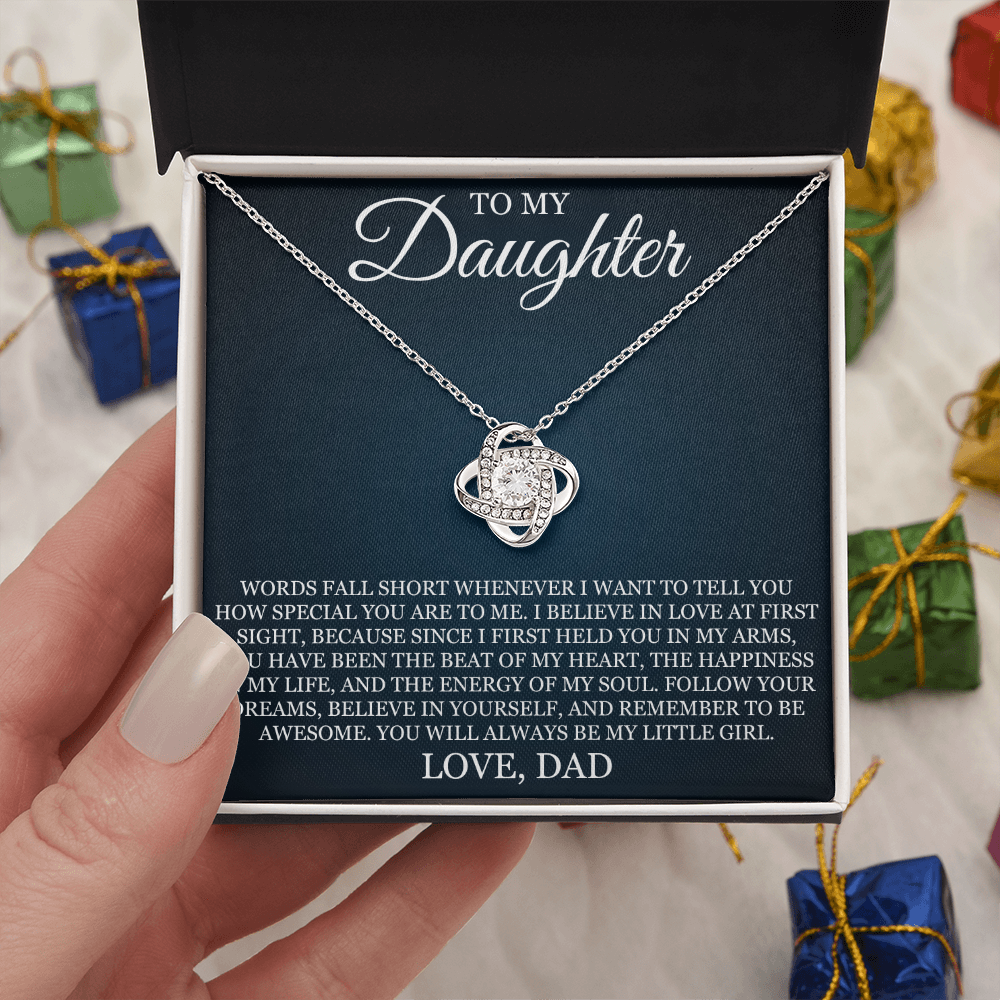 Love Knot Necklace - To My Daughter