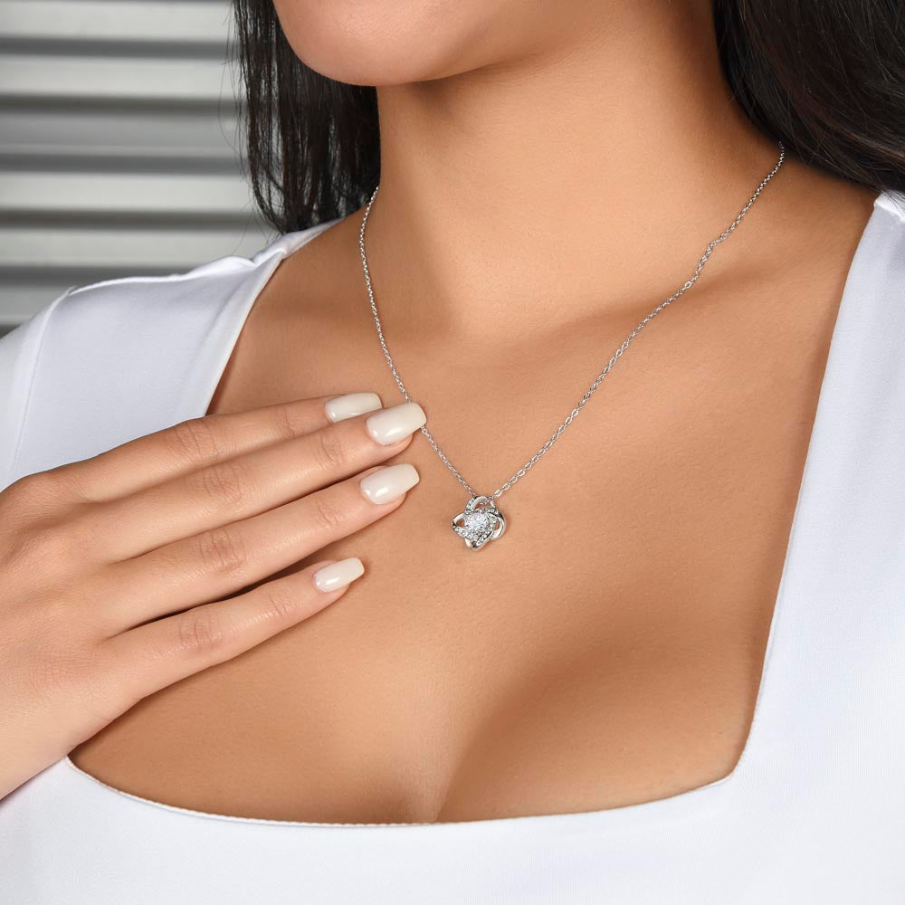 Love Knot Necklace - To Our Granddaughter on Your Graduation Day