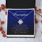 Love Knot Necklace, Preceptor Gift, Appreciation Gift, Thank You Gift, Best Gift Idea, Jewelry Card for Her
