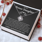 To My Bonus Daughter - Love Knot Necklace