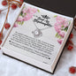 To My Badass Stepdaughter, Love Knot Necklace