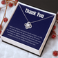 Love Knot Necklace - Thank You