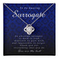Love Knot Necklace, Surrogate Gift, Appreciation Gift, Thank You Gift, Best Gift Idea, Jewelry Card for Her