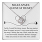 Love Knot Necklace - Miles Apart, Close At Heart