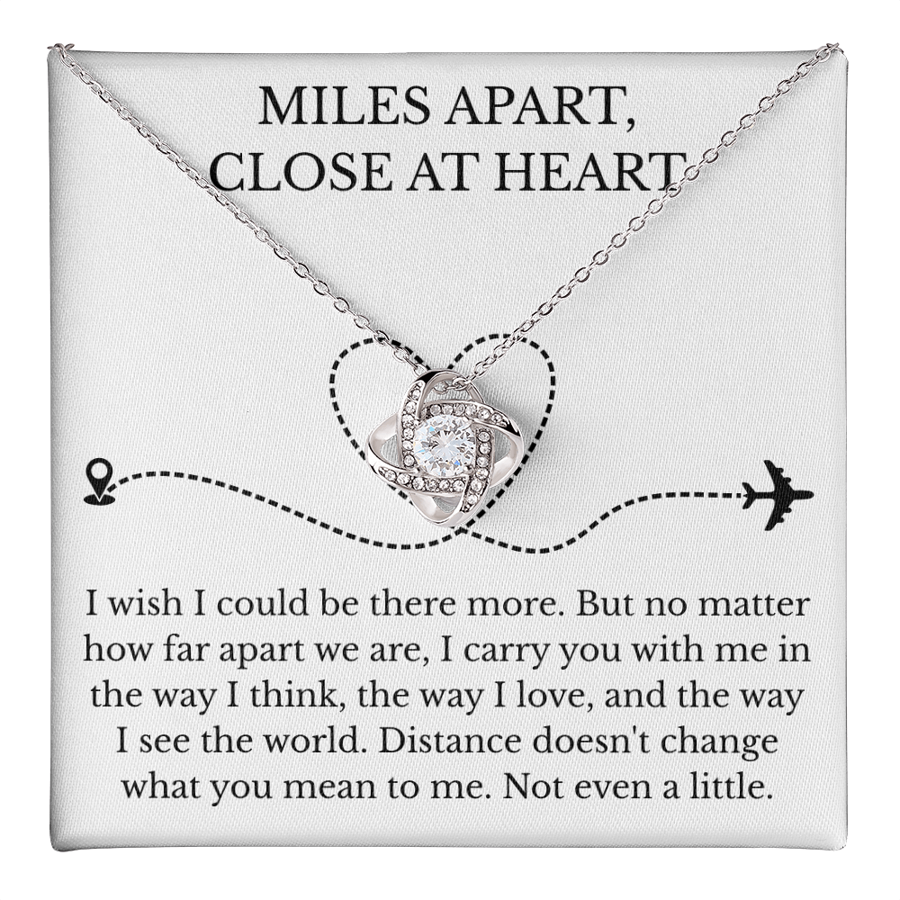 Love Knot Necklace - Miles Apart, Close At Heart
