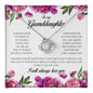 To My Granddaughter, Love Knot Necklace