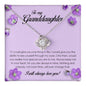 To My Granddaughter "I Will Always Love You" Love Knot Necklace