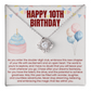 Love Knot Necklace - Happy 10th Birthday