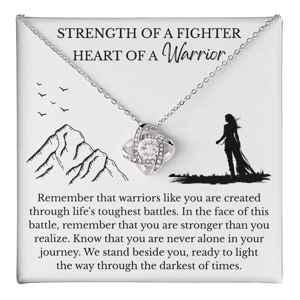 Love Knot Necklace - Heart Of A Warrior