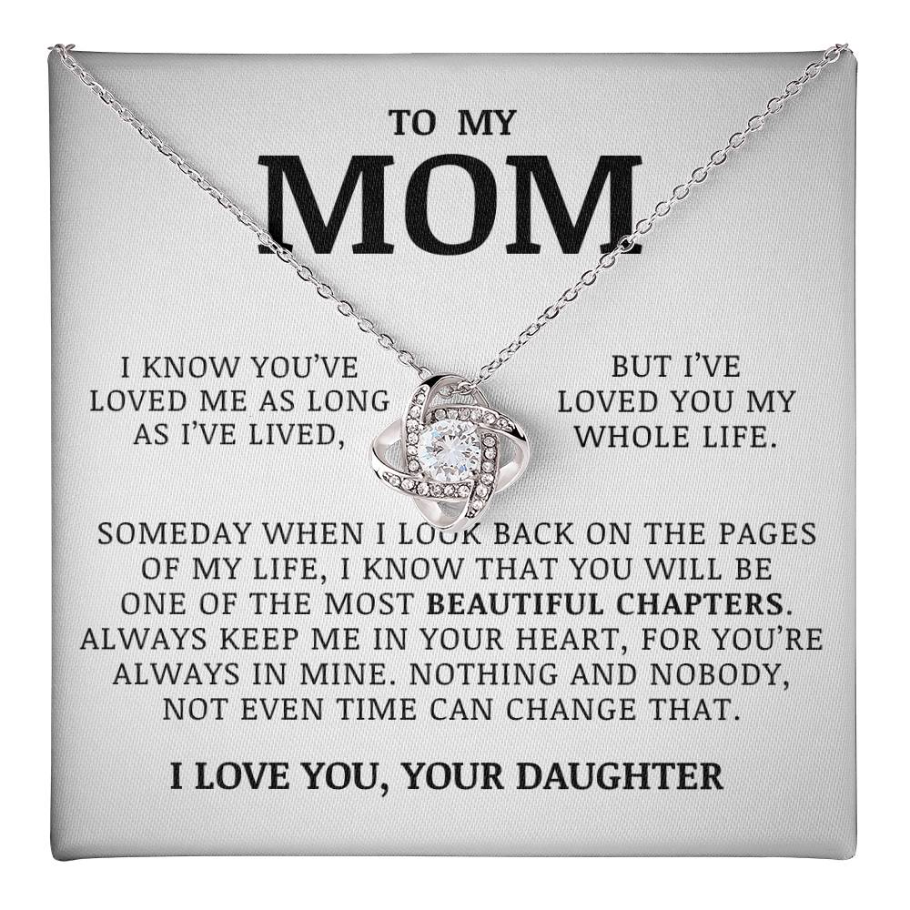 To My Mom - Love Knot Necklace