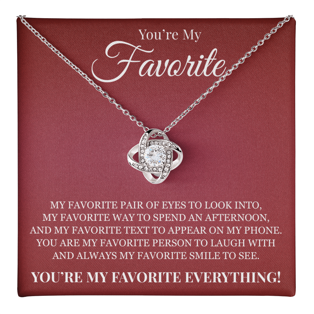 Love knot Necklace - To My Favorite Women