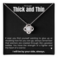 Love Knot Necklace - Through Thick and Thin