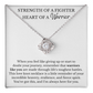 Love Knot Necklace - Strength of a Fighter