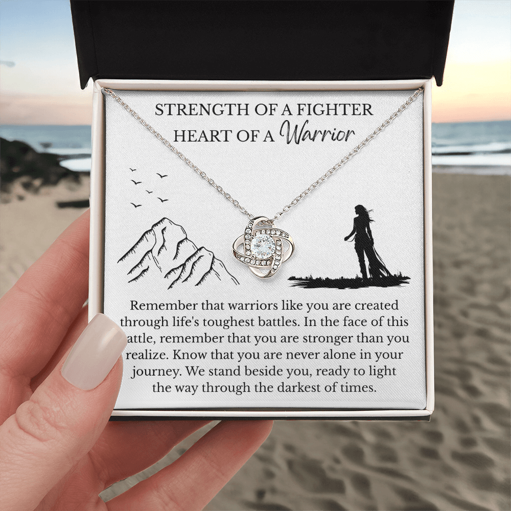 Love Knot Necklace - Heart Of A Warrior