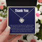 Love Knot Necklace - Thank You