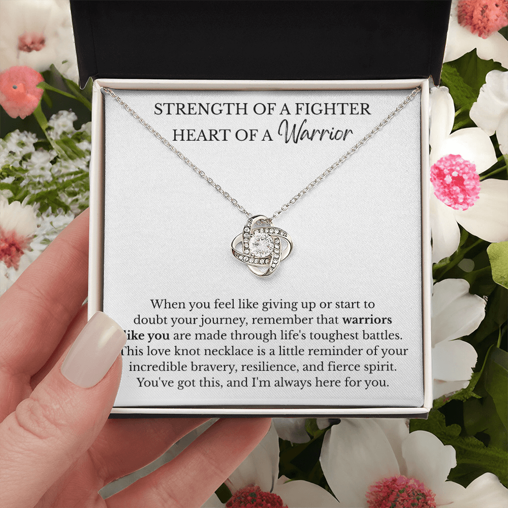Love Knot Necklace - Strength of a Fighter