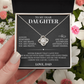 To My Dear Daughter - Love Knot Necklace