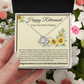 Love Knot Necklace - Happy Retirement, Enjoy The Next Chapter
