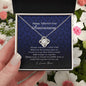 Love Knot Necklace, Happy 55 Year Anniversary