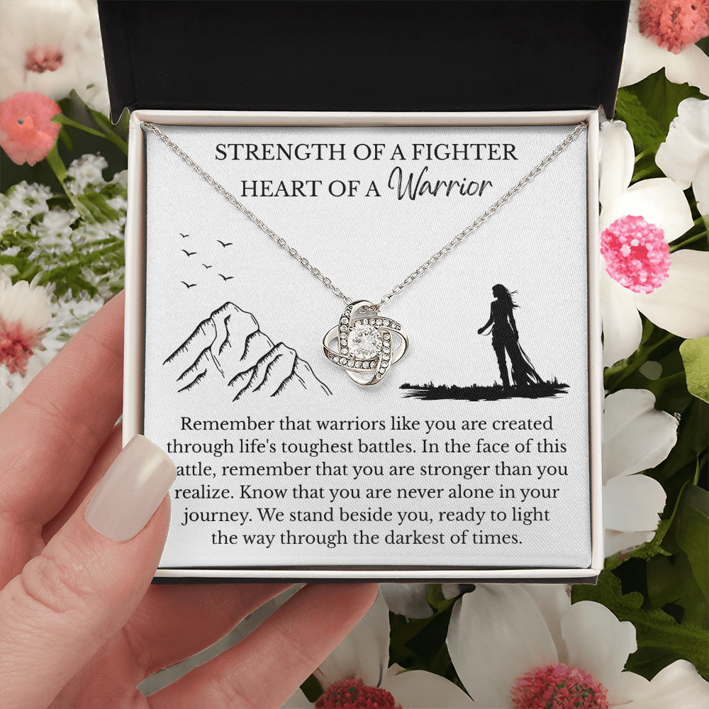 Love Knot Necklace - Heart Of A Warrior