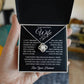 To My Beautiful Wife "I Will Always Try to Be The Best I Can Be" Love Knot Necklace