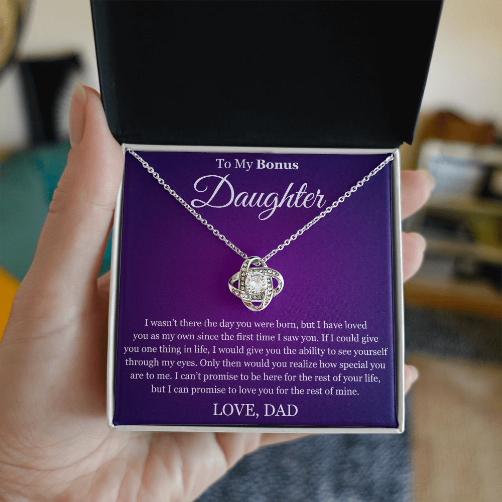 Love Knot Necklace - To My Bonus "Special You Are To Me"