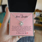 To My Bonus Daughter, Love Knot Necklace