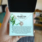 To My Beautiful Sister on my Wedding Day, Love Knot Necklace