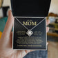 To My Mom "I've Loved You My Whole Life" Love Knot Necklace