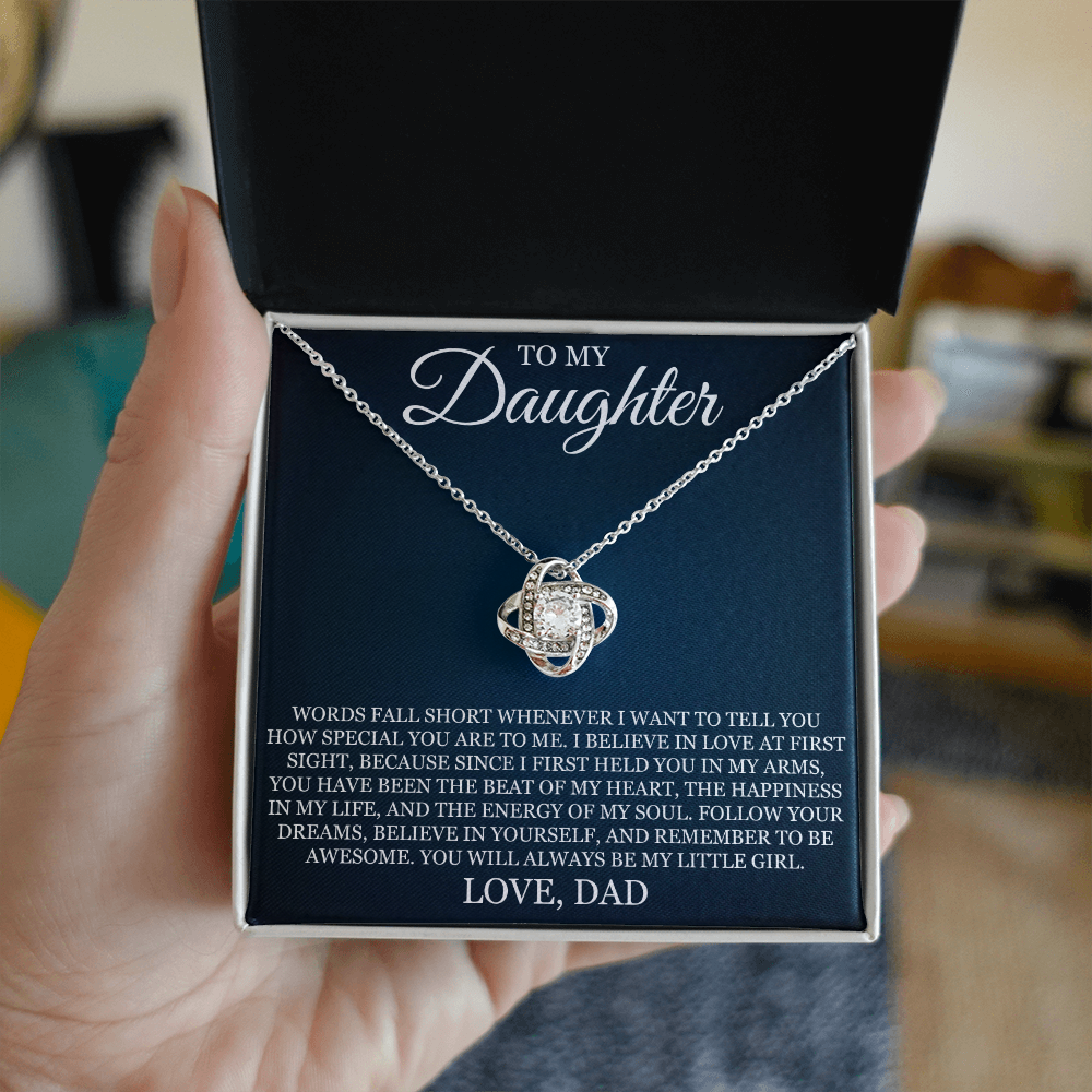 Love Knot Necklace - To My Daughter