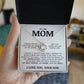 To My Mom "My Angel" Love Knot Necklace
