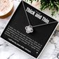 Love Knot Necklace - Through Thick and Thin