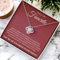 Love knot Necklace - To My Favorite Women