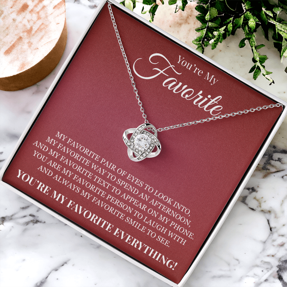 Love knot Necklace - To My Favorite Women