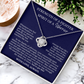Love Knot Necklace - Spirit Of A Warrior
