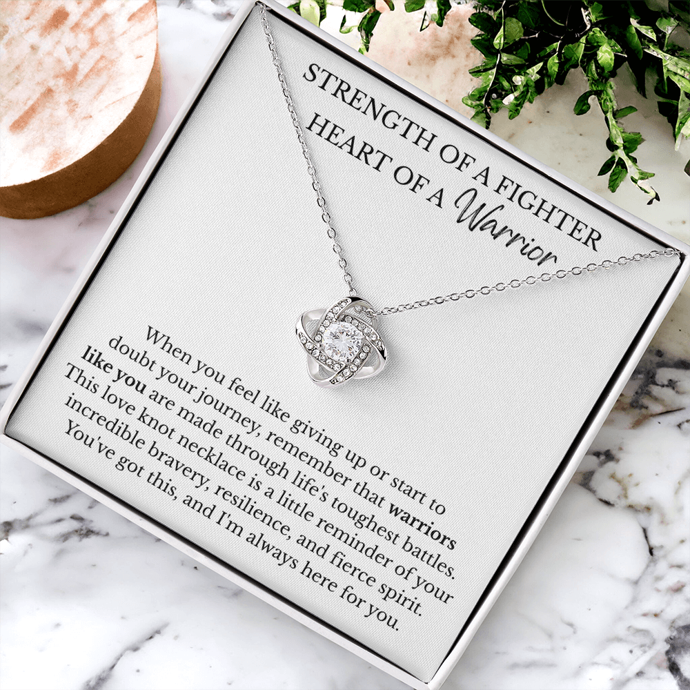 Love Knot Necklace - Strength of a Fighter