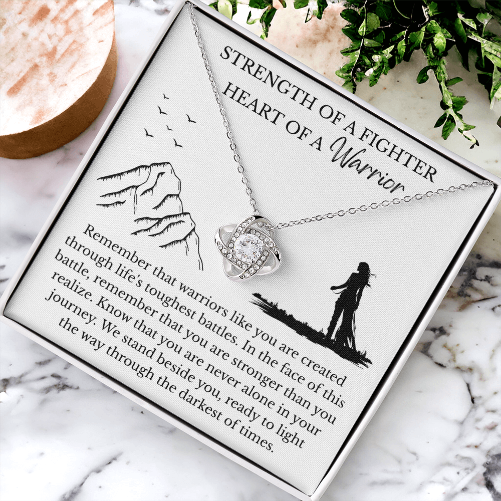 Love Knot Necklace - Heart Of A Warrior