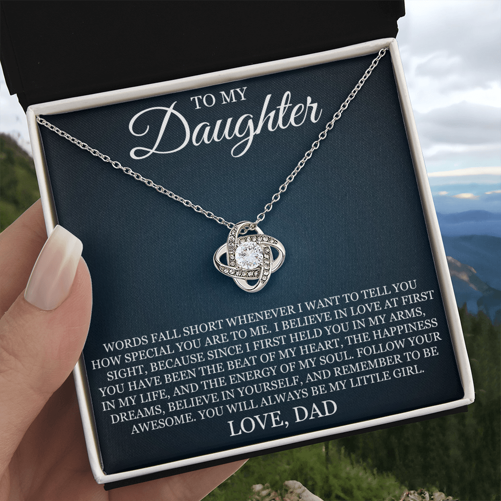 Love Knot Necklace - To My Daughter