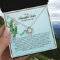 To My Beautiful Sister on my Wedding Day, Love Knot Necklace