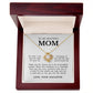 To My Beautiful Mom "You Are The World" Love Knot Necklace