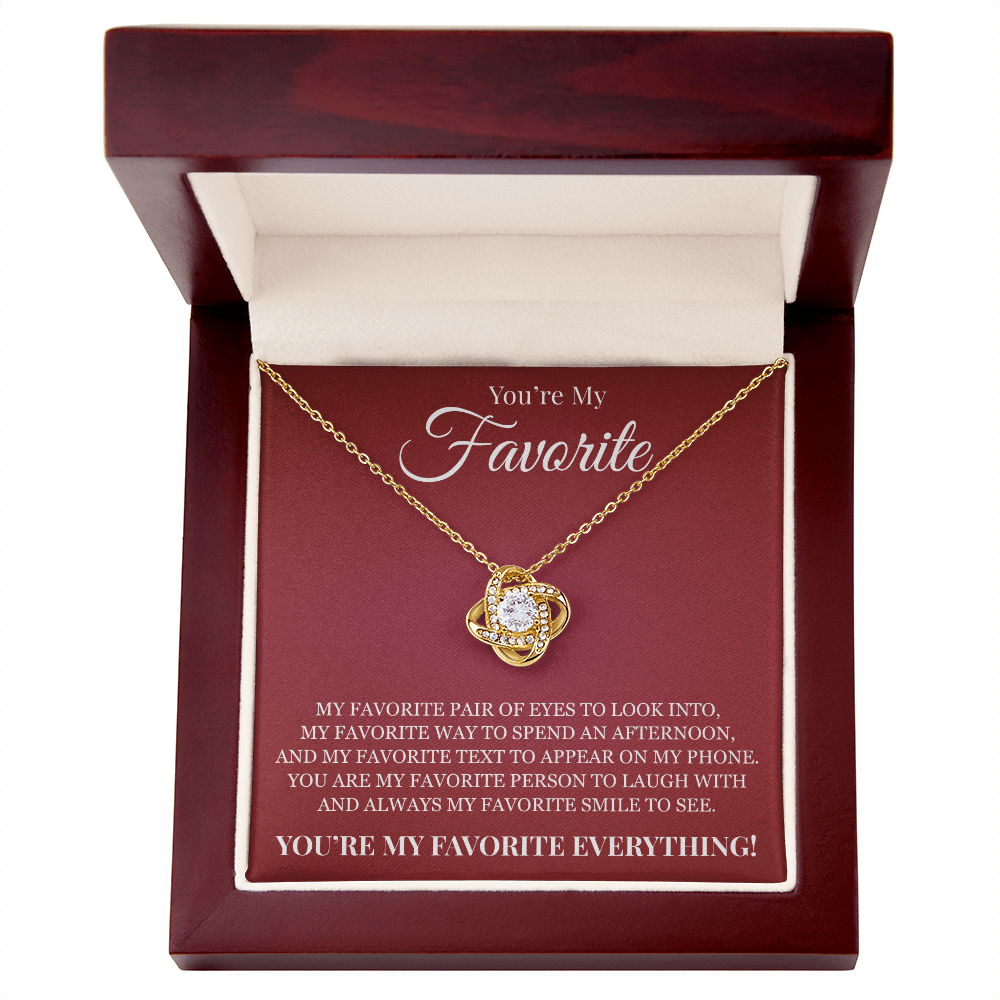 Love knot Necklace - To My Favorite Women