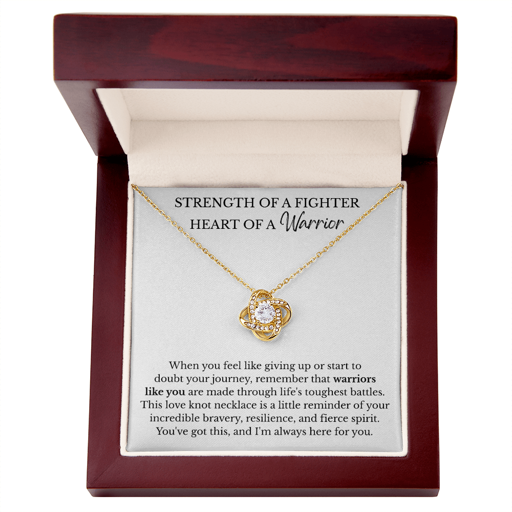 Love Knot Necklace - Strength of a Fighter