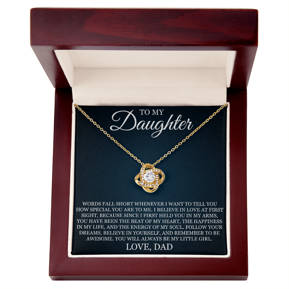 Love Knot Necklace - To My Daughter