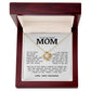 To My Beautiful Mom "I Love You" Love Knot Necklace