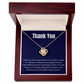 Love Knot Necklace - Thank You