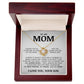 To My Mom "My Angel" Love Knot Necklace