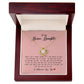 To My Bonus Daughter, Love Knot Necklace